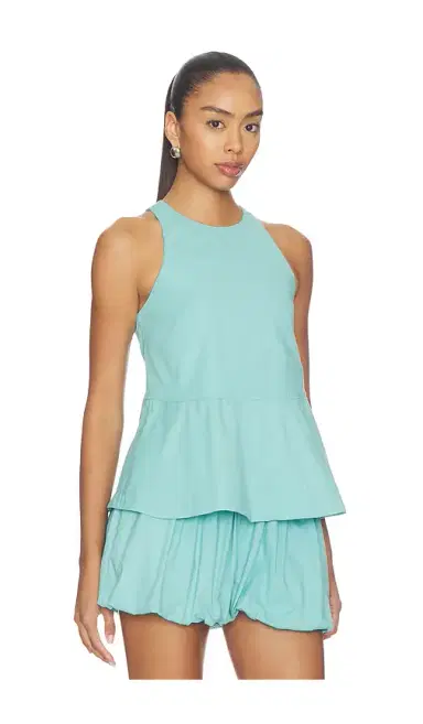 Aligne Carlos Poplin Peplum Top | Thumbnail 2