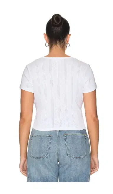GOOD AMERICAN The Pointelle Square Neck Top | Thumbnail 6 GOOD AMERICAN The Pointelle Square Neck Top | Thumbnail 6