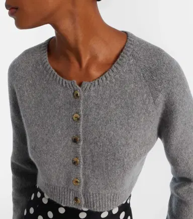 Khaite Steph cropped cashmere cardigan | Thumbnail 3 Khaite Steph cropped cashmere cardigan | Thumbnail 3
