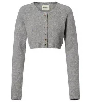 Khaite Steph cropped cashmere cardigan | Thumbnail 1 Khaite Steph cropped cashmere cardigan | Thumbnail 1