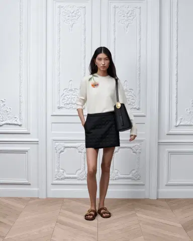 Dior Straight Macrocannage Wrap Miniskirt | Thumbnail 2