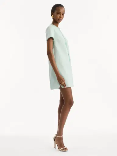 Oscar de la Renta Beaded Bow-Detail Shift Dress | Thumbnail 3 Oscar de la Renta Beaded Bow-Detail Shift Dress | Thumbnail 3