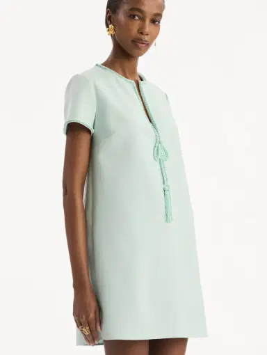 Oscar de la Renta Beaded Bow-Detail Shift Dress | Thumbnail 4 Oscar de la Renta Beaded Bow-Detail Shift Dress | Thumbnail 4