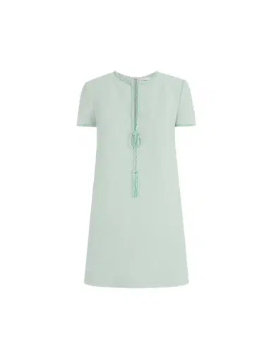 Oscar de la Renta Beaded Bow-Detail Shift Dress | Thumbnail 1 Oscar de la Renta Beaded Bow-Detail Shift Dress | Thumbnail 1