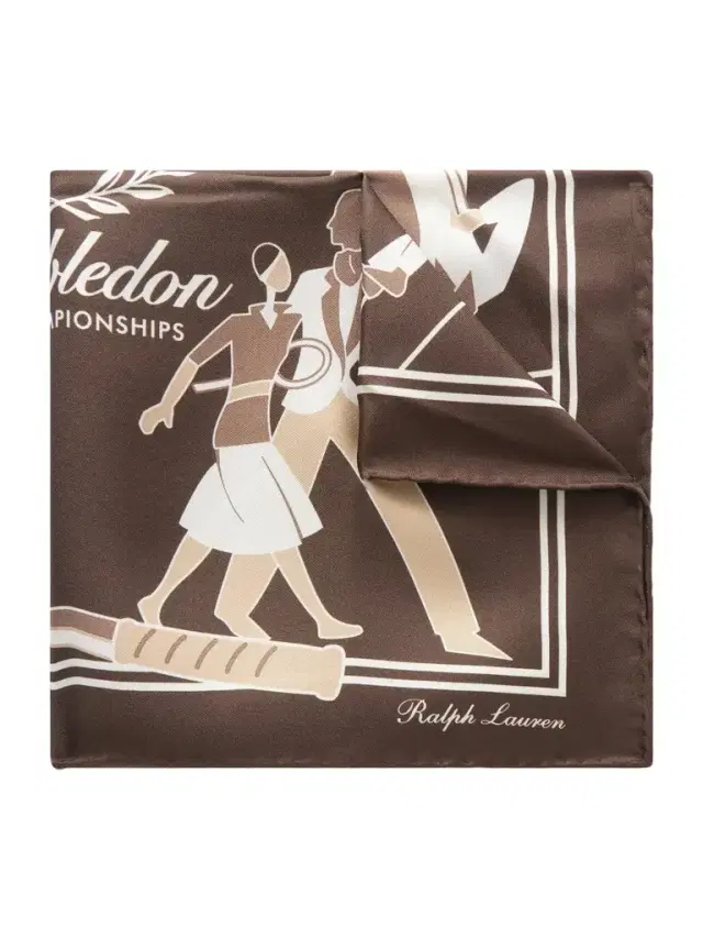 Wimbledon Printed Silk-Twill Pocket Square - Men