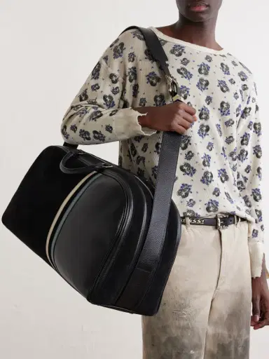 Enfants Riches Déprimés Barnett Striped Leather Weekend Bag - Men | Thumbnail 3