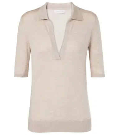 Gabriela Hearst Frank cashmere and silk polo sweater | Thumbnail 1