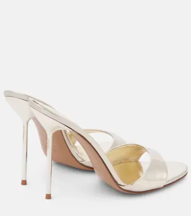Paris Texas Lidia 105 mirrored leather mules | Thumbnail 5