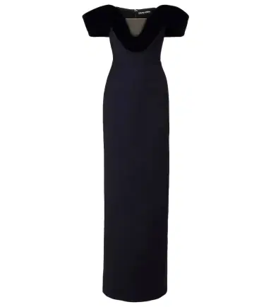 David Koma Off-shoulder wool-blend bustier gown | Thumbnail 1