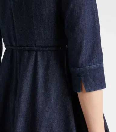 'S Max Mara 'S Max Mara Vela embellished belted denim midi dress | Thumbnail 2