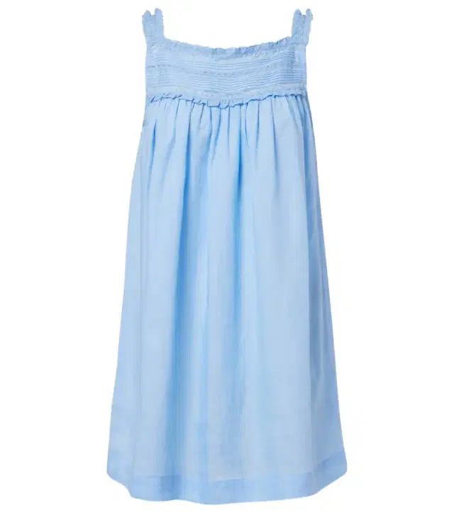 Doen Dôen Bea lace-trimmed ramie minidress