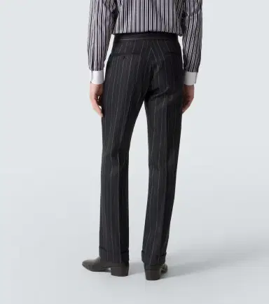 Tom Ford Striped wool straight pants | Thumbnail 5 Tom Ford Striped wool straight pants | Thumbnail 5