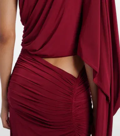 Alex Perry Asymmetric gathered jersey gown | Thumbnail 2