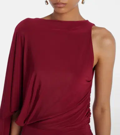 Alex Perry Asymmetric gathered jersey gown | Thumbnail 6