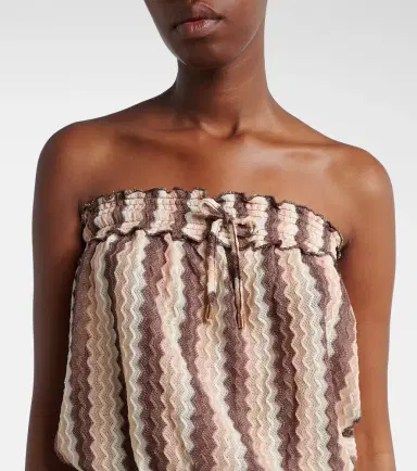 Melissa Odabash Isla strapless striped minidress | Thumbnail 3