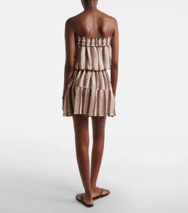 Melissa Odabash Isla strapless striped minidress | Thumbnail 5