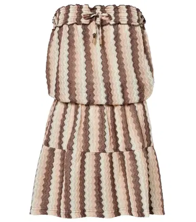Melissa Odabash Isla strapless striped minidress | Thumbnail 1