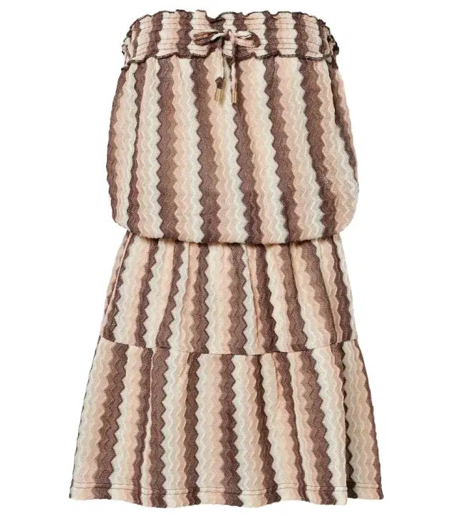 Melissa Odabash Isla strapless striped minidress