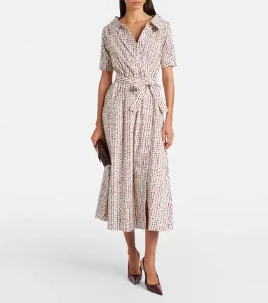 Altuzarra Lydia printed cotton-blend wrap dress | Thumbnail 2 Altuzarra Lydia printed cotton-blend wrap dress | Thumbnail 2