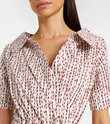 Altuzarra Lydia printed cotton-blend wrap dress | Thumbnail 3 Altuzarra Lydia printed cotton-blend wrap dress | Thumbnail 3