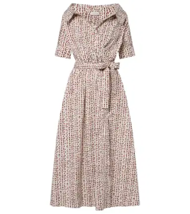 Altuzarra Lydia printed cotton-blend wrap dress | Thumbnail 1 Altuzarra Lydia printed cotton-blend wrap dress | Thumbnail 1