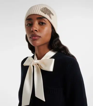Erdem Embellished cashmere beanie | Thumbnail 4 Erdem Embellished cashmere beanie | Thumbnail 4