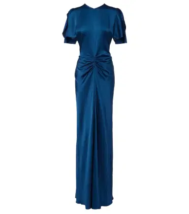 Victoria Beckham Isabella gathered satin gown | Thumbnail 1