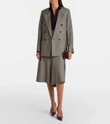 Victoria Beckham Beatrice wool and mohair blazer | Thumbnail 2