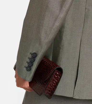 Victoria Beckham Beatrice wool and mohair blazer | Thumbnail 3