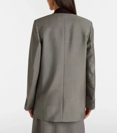 Victoria Beckham Beatrice wool and mohair blazer | Thumbnail 5