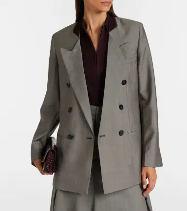 Victoria Beckham Beatrice wool and mohair blazer | Thumbnail 7