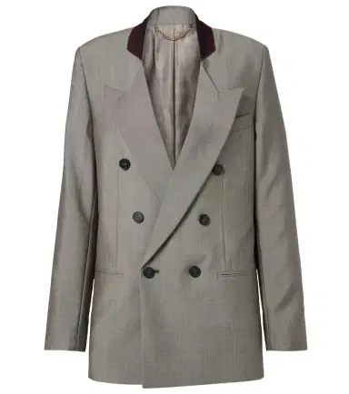 Victoria Beckham Beatrice wool and mohair blazer | Thumbnail 1