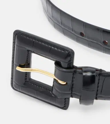 Nour Hammour Soma croc-effect leather belt | Thumbnail 2