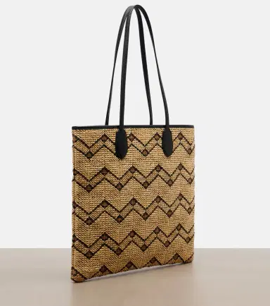 Valentino Garavani VLogo N/S Medium raffia tote bag | Thumbnail 2