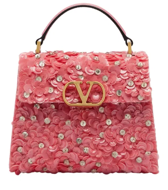 Valentino Garavani VSling Mini sequined top-handle bag