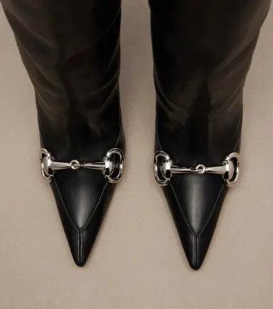 Gucci Boulevard Horsebit leather knee-high boots | Thumbnail 6