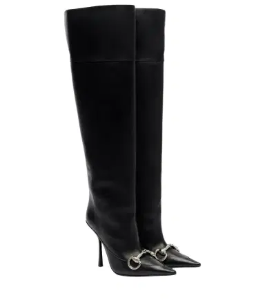 Gucci Boulevard Horsebit leather knee-high boots | Thumbnail 1