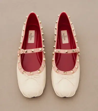 Valentino Garavani Rockstud leather Mary Jane flats | Thumbnail 3 Valentino Garavani Rockstud leather Mary Jane flats | Thumbnail 3