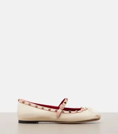 Valentino Garavani Rockstud leather Mary Jane flats | Thumbnail 4 Valentino Garavani Rockstud leather Mary Jane flats | Thumbnail 4