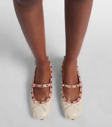 Valentino Garavani Rockstud leather Mary Jane flats | Thumbnail 6 Valentino Garavani Rockstud leather Mary Jane flats | Thumbnail 6
