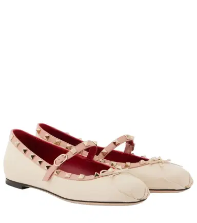 Valentino Garavani Rockstud leather Mary Jane flats | Thumbnail 1 Valentino Garavani Rockstud leather Mary Jane flats | Thumbnail 1