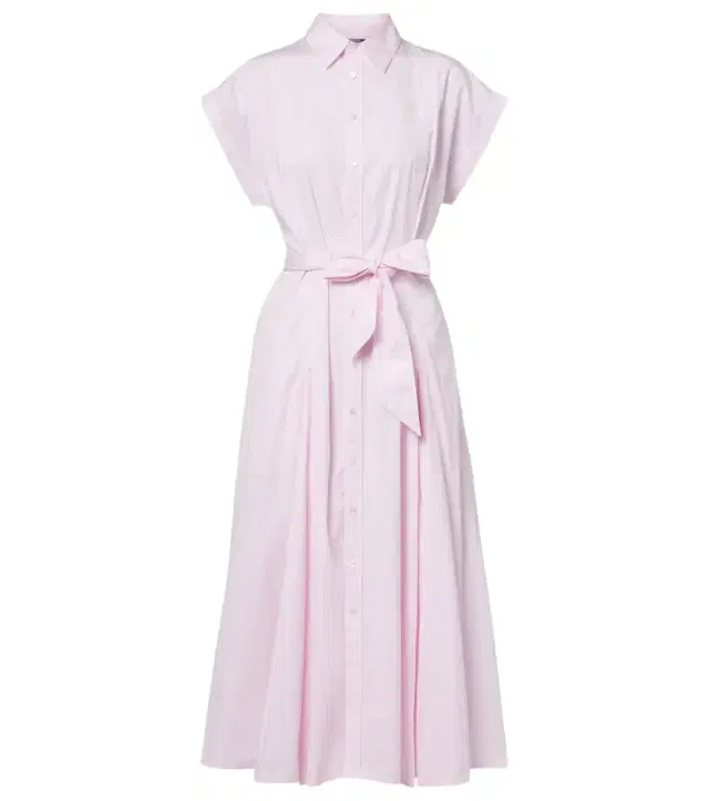 Cotton poplin shirt dress