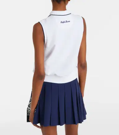 Polo Ralph Lauren x Wimbledon cotton-blend piqué top | Thumbnail 2 Polo Ralph Lauren x Wimbledon cotton-blend piqué top | Thumbnail 2
