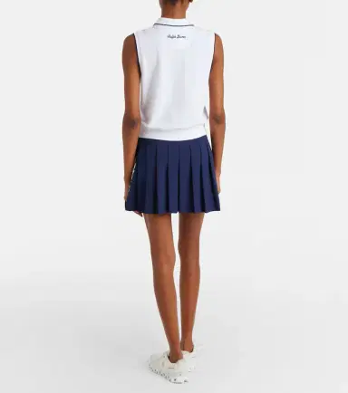 Polo Ralph Lauren x Wimbledon logo pleated tennis skirt | Thumbnail 3