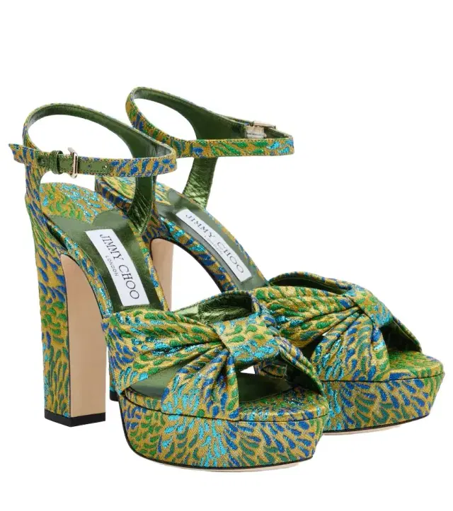 Jimmy Choo Heloise brocade platform sandals