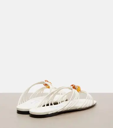 Jimmy Choo Lova beaded leather sandals | Thumbnail 2
