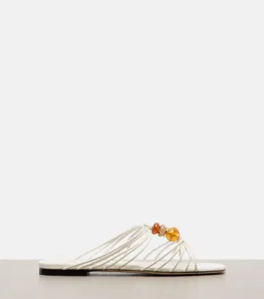 Jimmy Choo Lova beaded leather sandals | Thumbnail 4