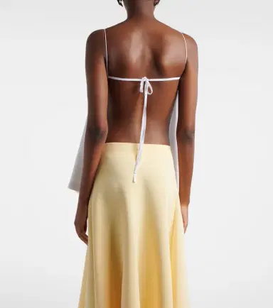 Jacquemus Voile open-back jersey top | Thumbnail 4