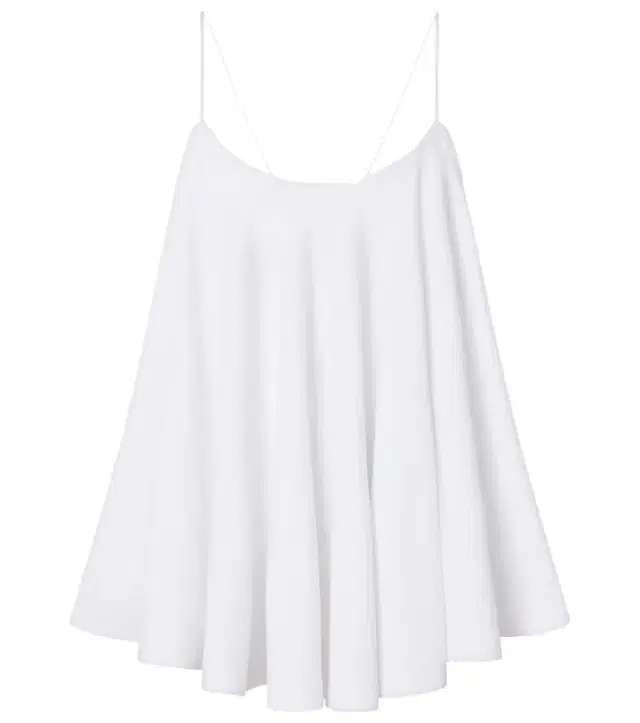 Jacquemus Voile open-back jersey top