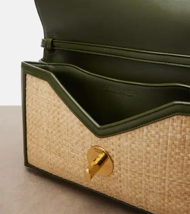 Bottega Veneta Knot Lock Medium raffia top-handle bag | Thumbnail 2